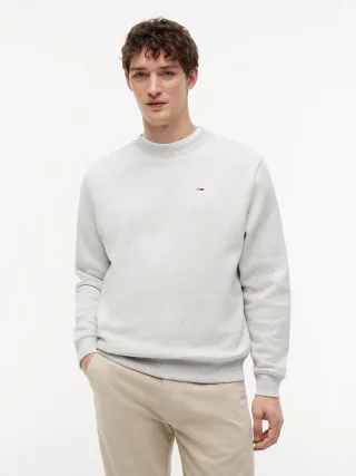 Tommy Jeans (PVH Group) - TJM REG S FLAG CREW Silver Grey Heather - Gr. - S