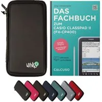 CALCUSO Taschenrechner Zubehör zum Classpad II (fx-CP400) - Fachbuch & Schutztasche