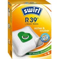 Swirl Staubsaugerbeutel Swirl R39 R 39, passend für Rowenta Moulinex Staubsauger, 4 St., Optimale Passform, EcoPor Qualität für lange Nutzungsdauer