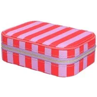 Giftcompany Schmuckablage Schmucketui Treasure Gestreift Rot Lila (S)