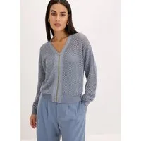 bonprix Strickjacke Oversize-Passform, mit Reißverschluss vorne