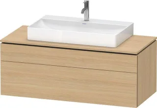 Duravit L-Cube Konsolenwaschtischunterbau wandhängend Natur Eiche Matt 1220x550x482 mm - LC488203030 LC4882030300000