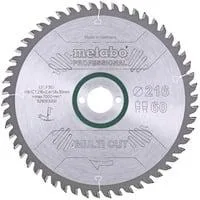 Kreissägeblatt "multi cut - professional", 216x30, Z60 FZ/TZ, 5° neg. für halbstationäre Kreissägen