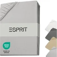 Esprit Spannbettlaken PREMIUM Spannbettlaken, Mischgewebe, Gummizug: rundum, (1 Stück), 100 x 200 cm in Grau