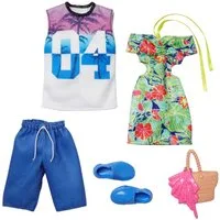 Barbie Puppenkleidung Sommer Style Garderoben Set Barbie & Ken Puppen-Kleidung Mattel