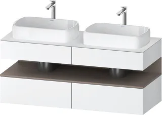 Duravit Qatego Konsolenwaschtischunterbau wandhängend Weiß Matt 1400x550x600 mm - QA4767043180000 QA4767043180000