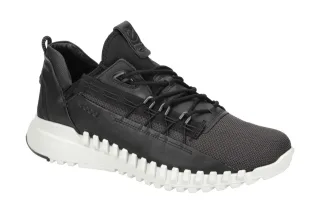 Ecco 803734 ZIPFLEX - MEN Herrenschuhe Sneakers Schwarz Moonless Textil/Mesh