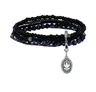 konplott - Armband - Petit Glamour D´Afrique blau/schwarz