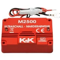K&K MARDERSCHUTZ Ultraschall-Tierabwehr K&K M2500, 1-tlg., KFZ Marderabwehr, Marderschreck Auto, 180°-Abwehrradius, Pulsierender Sinus-Ultraschall