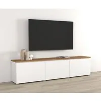 OTTO home Lowboard Modo, Breite 200 cm, moderne grifflose TV-Kommode 3 Klappen, TV-Kommode mit viel Stauraum, TV-Bank