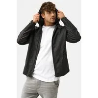 Indicode Lederimitatjacke Herren Miguel Übergangsjacke Herrenjacke mit Kapuze
