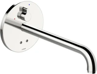 Hansa Waschtischarmatur Unterputz HANSAELECTRA 8181 Ros. rund 3V, BT Ausl. 310 mm chr 81812129