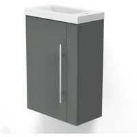 duschspa Waschtisch 45 cm Breite Waschbecken mit Unterschrank klein Badmöbel, Gäste WC