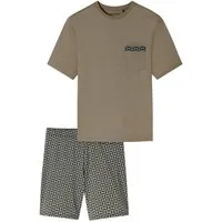 Schiesser Shorty Schlafanzug-Set kurz (2 tlg) mit Muster