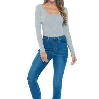 Brave Soul - Bodysuit für Damen (Grau meliert meliert)