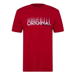 Original Penguin - T-Shirt für Herren, Rundhalsausschnitt, Regulär (Salsa)