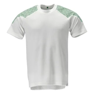 MASCOT T-Shirt Weiß / Grasgrün L - 20082-933-06333-L