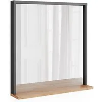 Vicco Spiegelschrank Orlando, Anthrazit/Goldkraft Eiche, 57 x 60 cm mit Spiegel (1-St)