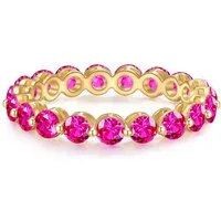 Yokoamii Fingerring Y130 (1-tlg), Ring gelbgold Kristall rosa