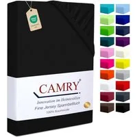 Camry Spannbettlaken CLASSIC Jersey 100% Baumwolle Spannbetttuch atmungsaktiv Gummizug, Jersey Baumwolle, Gummizug: rundum, 100% Baumwolle, alle Matratzenhöhen, atmungsaktiv, pflegeleicht