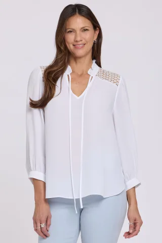 Lorelei Spitzen-Einsatz Bluse