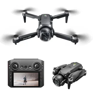 WLRC M7 WiFi FPV with 5.6inch LCD Screen Controller HD Dual Camera Servo Gimbal Optical Flow Positioning Brushless Folda