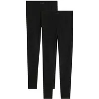 bonprix Leggings (Packung, 2-tlg) aus Baumwolle und Elasthan, schmale Skinny-Fit-Passform