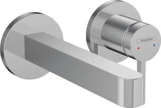 Hansgrohe 2-Loch Waschtischmischer Unterputz Finoris F-Set kurzer Auslauf chrom, 76051000 76051000