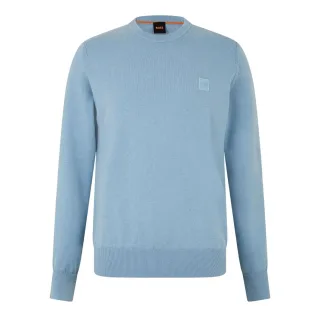 Boss - "Kanovano" Pullover für Herren, Rundhalsausschnitt (Pastellblau)
