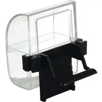 Beeztees Futterautomat Vogel Futter-und Wassernapf transparent/schwarz - 2er Pack