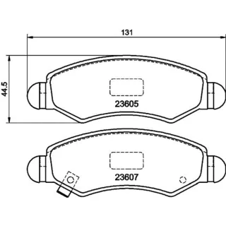 Hella Bremsbel?ge vorne Opel Agila Subaru Justy Suzuki Ignis Wagon