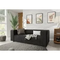 S-Style Möbel 2-Sitzer Sofa Gustav aus Cord-Stoff mit bequemem Sitz, mit Wellenfederung