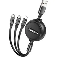 hoco. 3in1 USB-Kabel komaptibel mit iPhone + Micro-USB + USB-C USB-Kabel