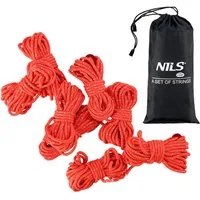 NILS CAMP Seil Set Abspannseil Spannschnüre Zuggurte 8tlg