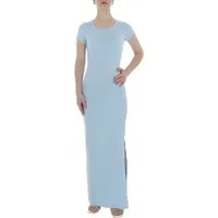 Ital-Design Maxikleid Damen Elegant Pencil (86365224) Stretch Maxikleid in Hellblau
