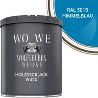 WO-WE Holzlack Holzfarbe Wetterschutzfarbe Holzanstrich W420, 1-10L, Seidenglänzend, Wasserbasis