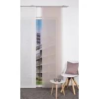 HOME WOHNIDEEN Schiebegardine SIEGLINDE (1 St), Paneelwagen, halbtransparent, HxB: 245x60, Bambusoptik