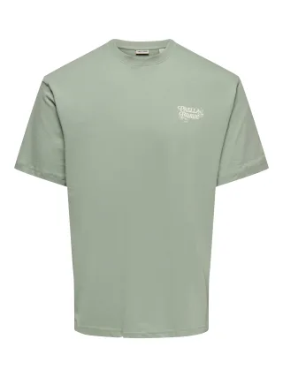 ONLY&SONS - ONSCHEF LIFE RLX SS TEE Iceberg Green - Gr. - L