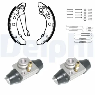Delphi Bremsbacken vormontiert hinten VW Polo 6N