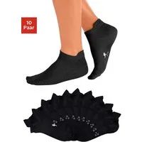 KangaROOS Sneakersocken Damen Sneaker Socken, Sportsocken, Sommer Basic (Packung, 10-Paar, Großpackung) mit verlängertem Bündchen hinten
