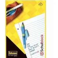 Idena Spiel Idena Schulblock liniert DIN A4 - 50 Blatt 70g/m² Qualitätspapier