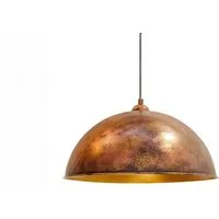 Bamyum Pendelleuchte Hängelampe Kupferfarbe, E27, Handgemalt Vintage Industrial Style Lampe, ohne Leuchtmittel
