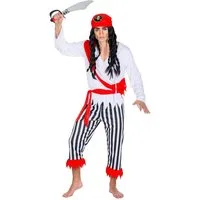 dressforfun Piraten-Kostüm Herrenkostüm Pirat Kapitän einäugiger Henry, Elastische Jersey-Hose mit Gummizug
