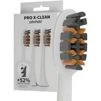 Zahnheld Aufsteckbürsten Ersatzbürsten Pro X-Clean für Schallzahnbürste Gero, im 3er, 6er oder 9er Set, Zahnpflege Set, Wechselköpfe, sanfte Reinigung, plastikfrei verpackt, 3 Stück, weiß