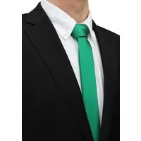 Fabio Farini Krawatte einfarbige Herren Schlips - Unicolor Krawatte in 6cm oder 8cm Breite (1-St., Unifarben) Schmal (6cm), Grün perfekt als Geschenk