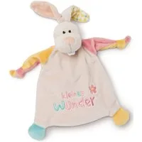 Nici Schmusetuch My first NICI Kollektion, Hase, kleines Wunder, mit aufgestickten Augen