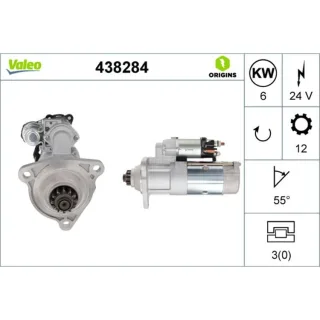 Valeo Anlasser 6,0 kW 438284