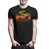 Urban Backwoods Print-Shirt Hakuna Matata Herren T-Shirt Lion Motto Quote Zitat König Der King (1-tlg) Löwen Movie Film Africa