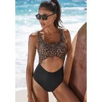 LASCANA ACTIVE Badeanzug mit Leo-Print