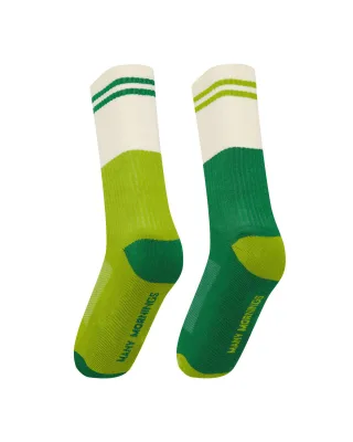 many mornings - Socken - Green Grove beige/grün - Gr. - 39-42
